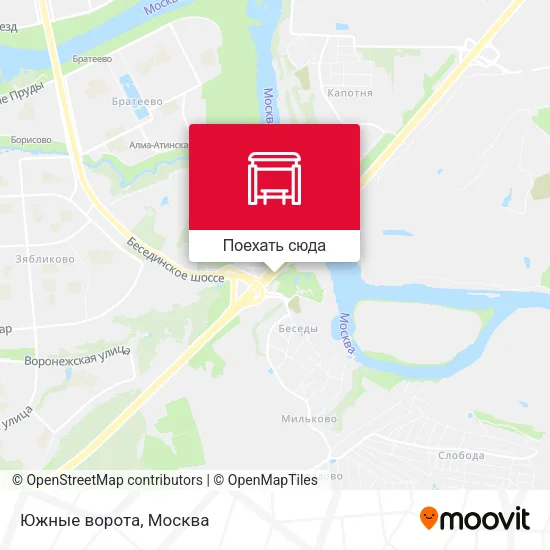 Карта Южные ворота