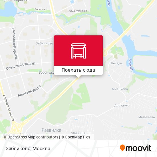 Карта Зябликово