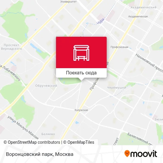 Карта Воронцовский парк