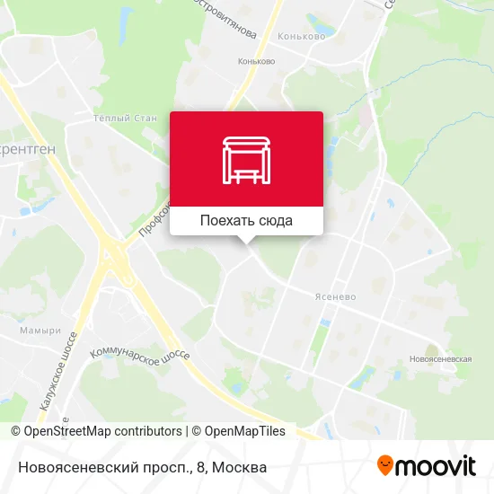 Карта Новоясеневский просп., 8