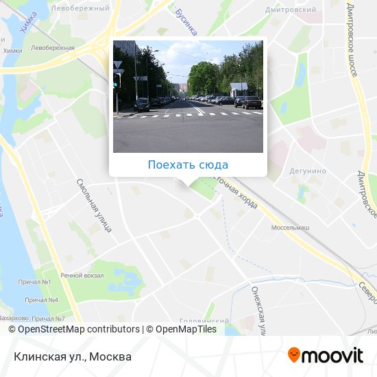 Карта Клинская ул.