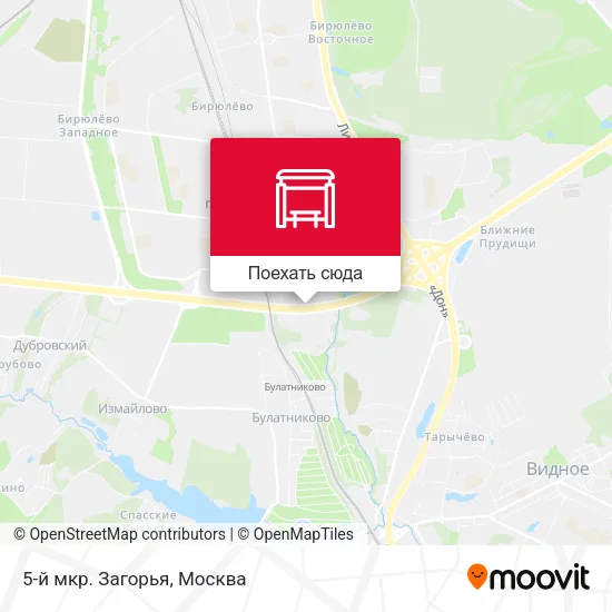 Карта 5-й мкр. Загорья