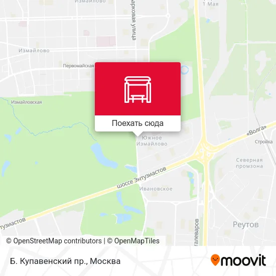 Карта Б. Купавенский пр.