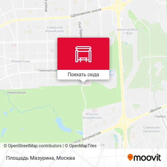 Карта Площадь Мазурина