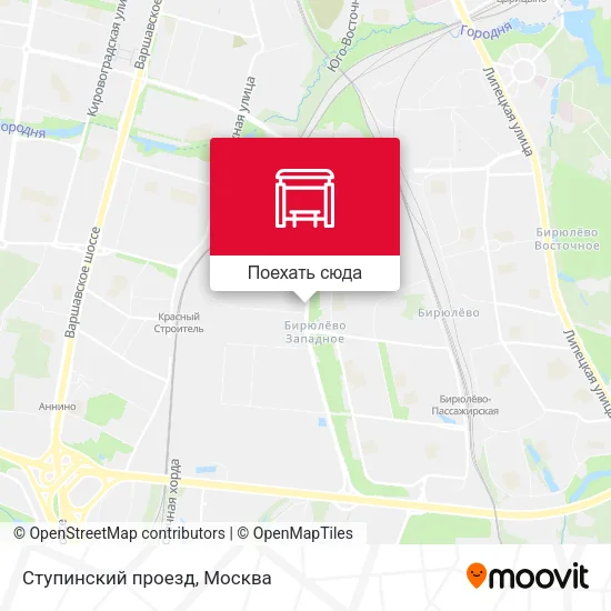 Карта Ступинский проезд