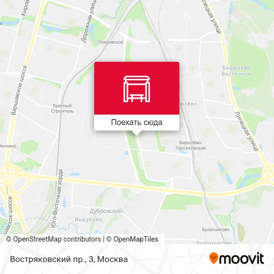 Карта Востряковский пр., 3