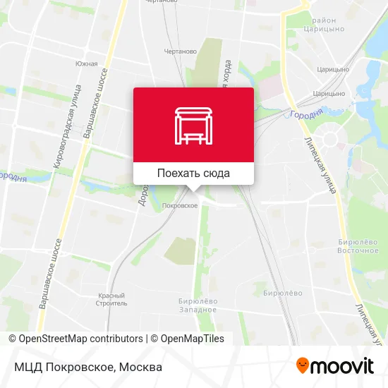 Карта МЦД Покровское