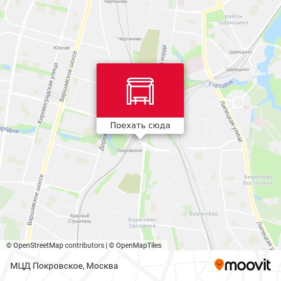 Карта МЦД Покровское