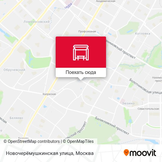 Карта Новочерёмушкинская улица
