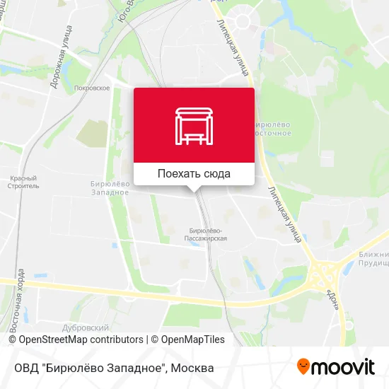 Карта ОВД "Бирюлёво Западное"