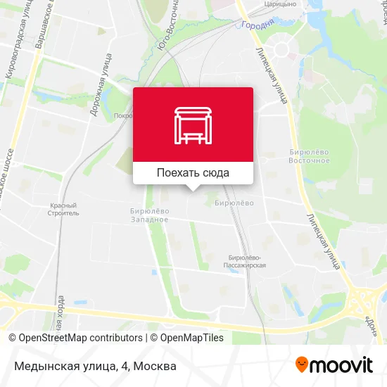 Карта Медынская улица, 4