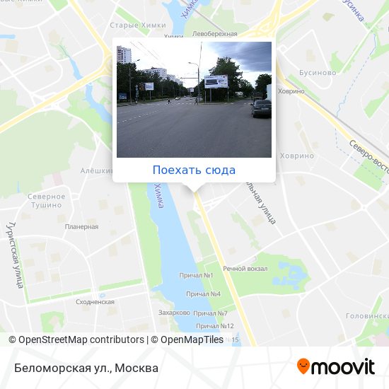 Карта Беломорская ул.