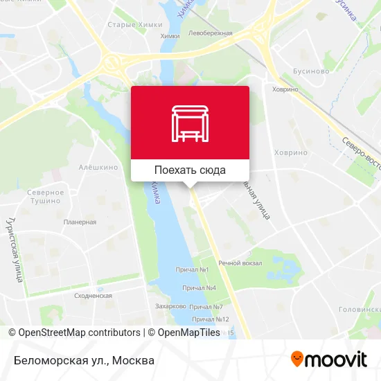 Карта Беломорская ул.