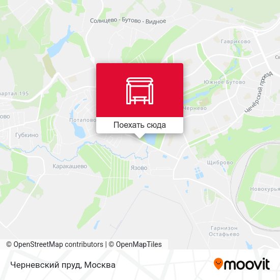 Карта Черневский пруд