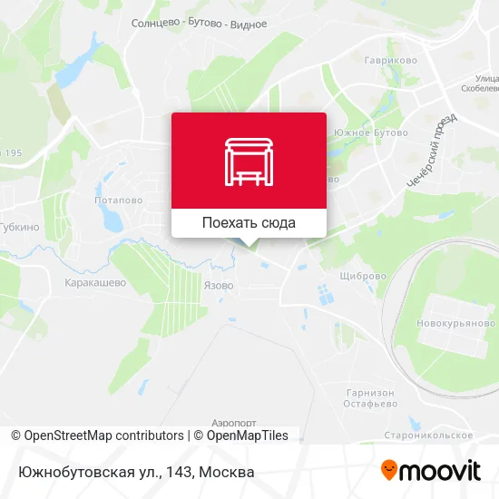 Карта Южнобутовская ул., 143