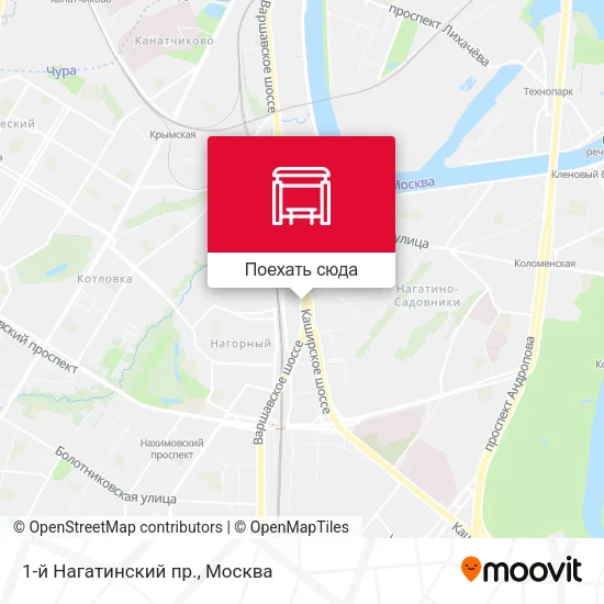 Карта 1-й Нагатинский пр.