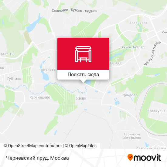 Карта Черневский пруд