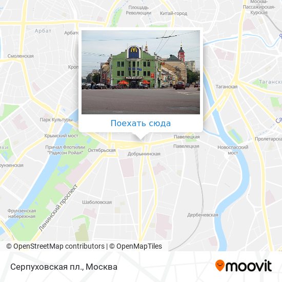 Карта Серпуховская пл.