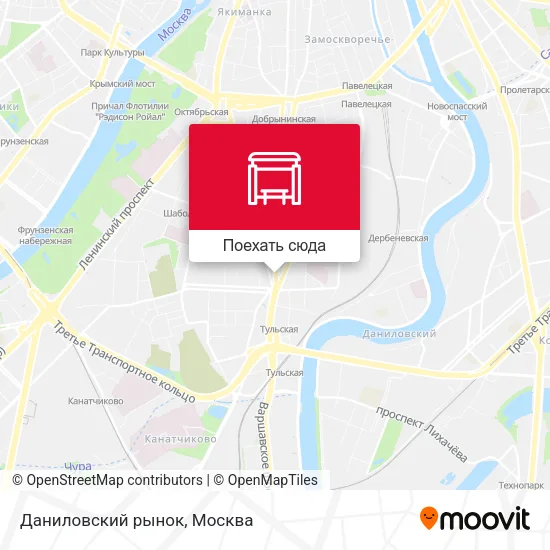 Карта Даниловский рынок