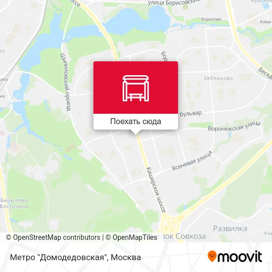 Карта Метро "Домодедовская"