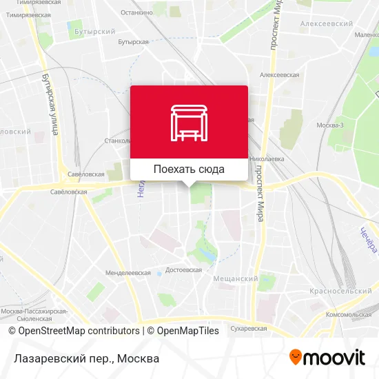 Карта Лазаревский пер.