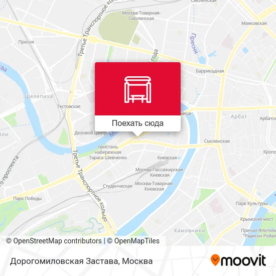 Карта Дорогомиловская Застава