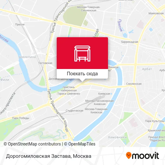 Карта Дорогомиловская Застава