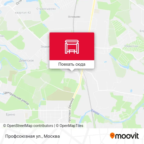 Карта Профсоюзная ул.