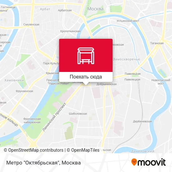 Карта Метро "Октябрьская"