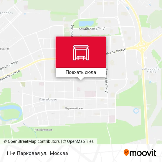 Карта 11-я Парковая ул.