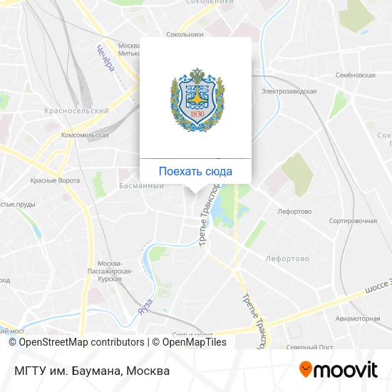 Карта МГТУ им. Баумана