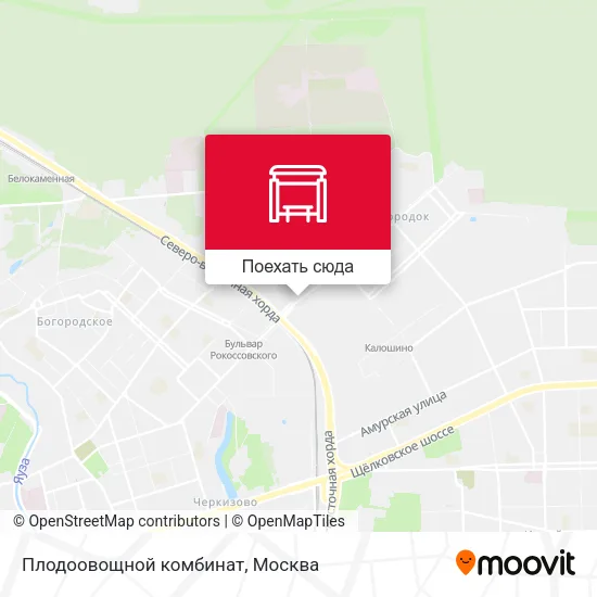 Карта Плодоовощной комбинат