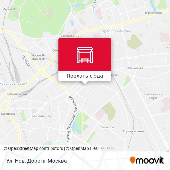 Карта Ул. Нов. Дорога