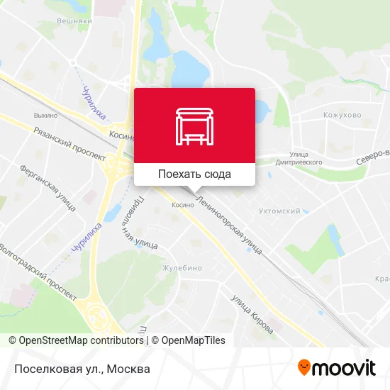 Карта Поселковая ул.
