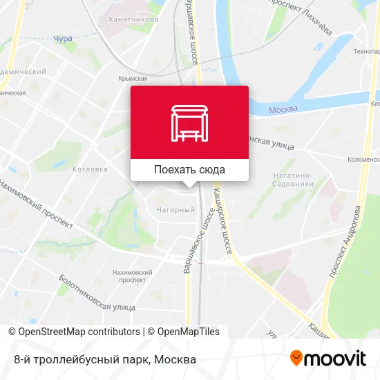Карта 8-й троллейбусный парк