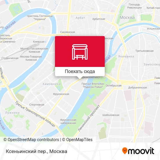 Карта Ксеньинский пер.