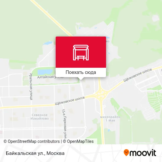 Карта Байкальская ул.