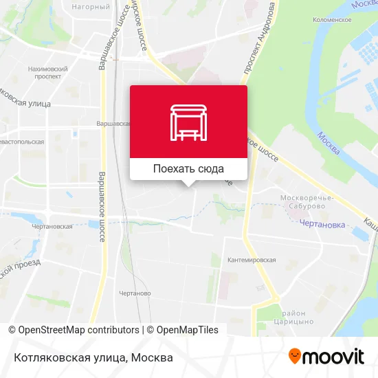 Карта Котляковская улица