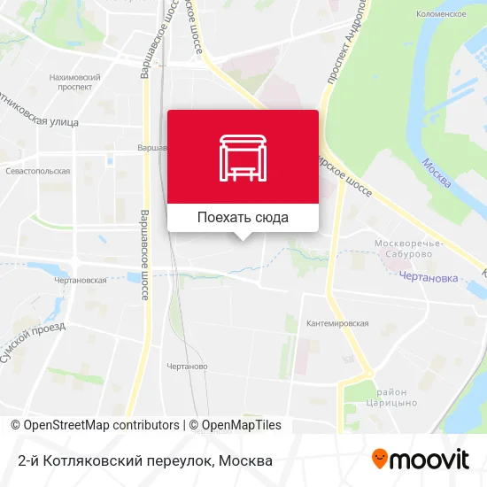 Карта 2-й Котляковский переулок