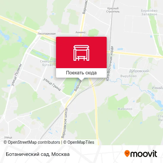 Карта Ботанический сад