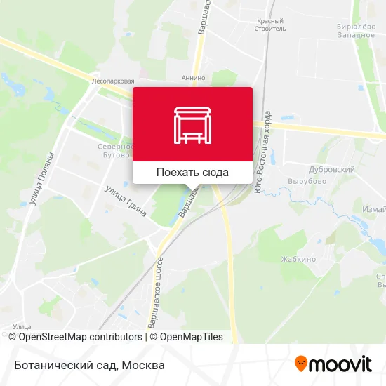 Карта Ботанический сад