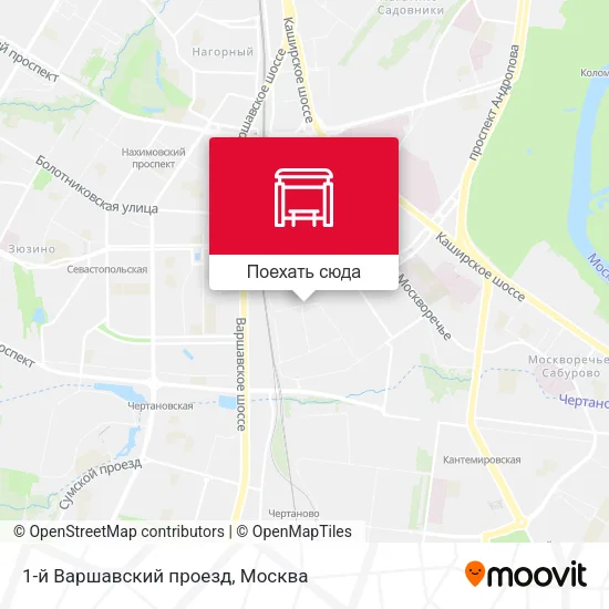 Карта 1-й Варшавский проезд