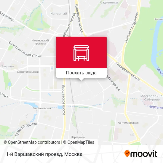 Карта 1-й Варшавский проезд