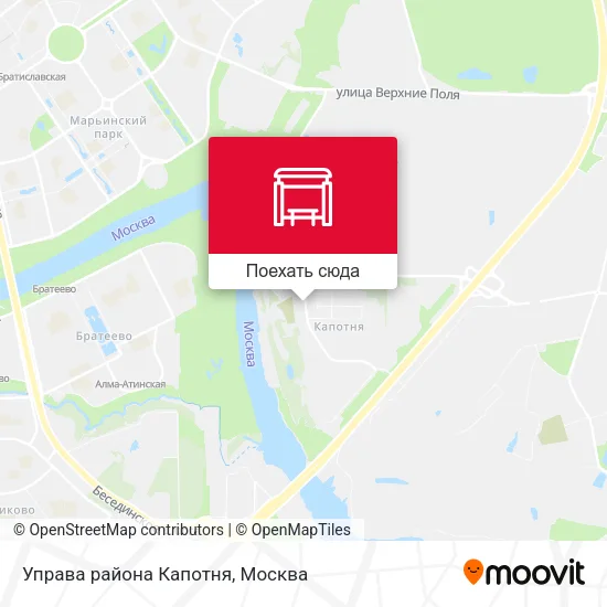 Карта Управа района Капотня