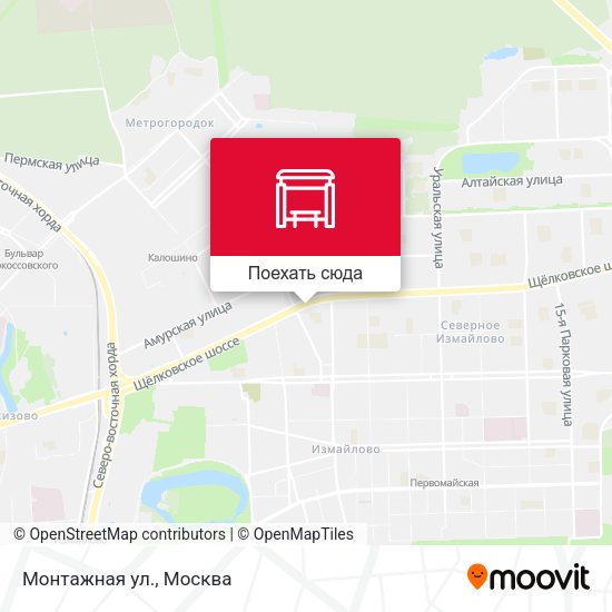 Карта Монтажная ул.