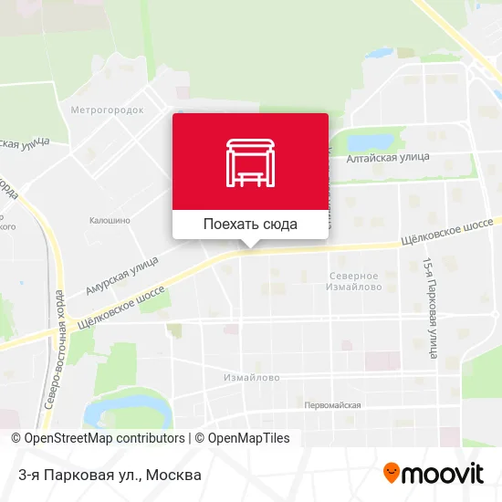 Карта 3-я Парковая ул.