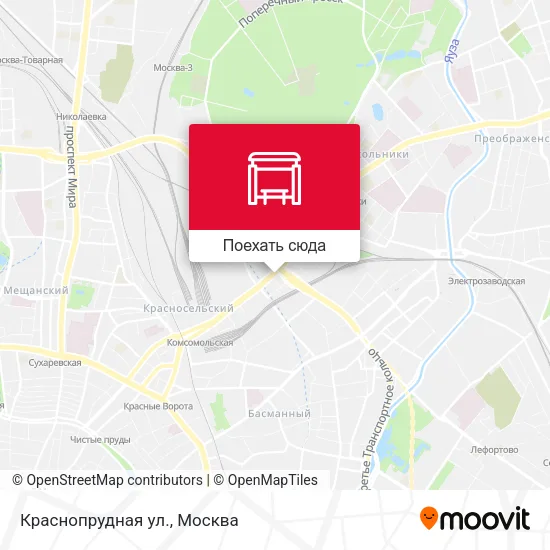 Карта Краснопрудная ул.