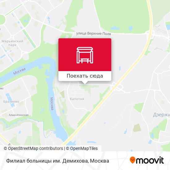 Карта Филиал больницы им. Демихова