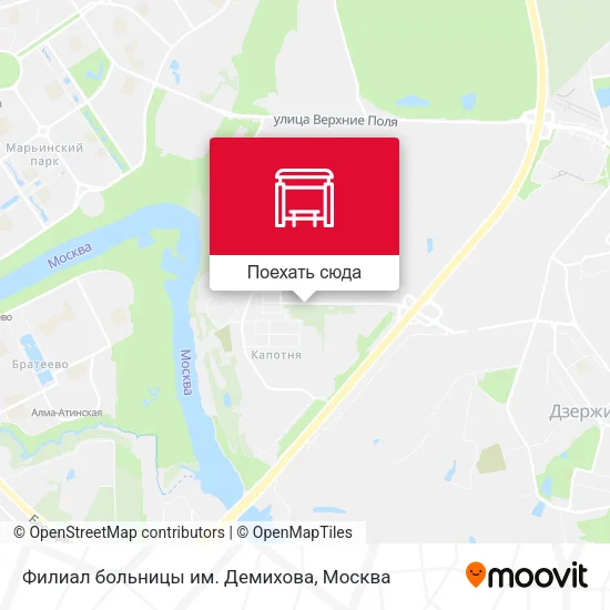 Карта Филиал больницы им. Демихова