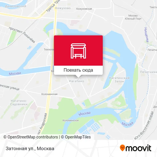 Карта Затонная ул.